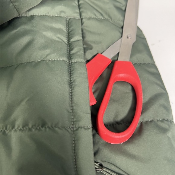 The North Face Jacket Womens Medium Green Reversible Fleece Long Hooded Coat - Picture 7 of 16